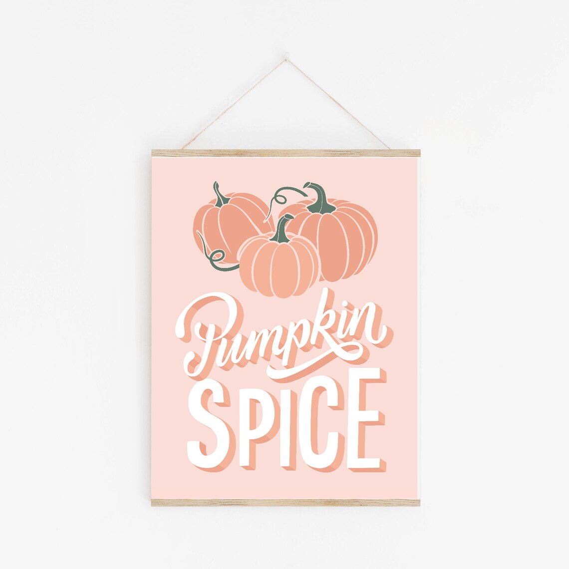 Pumpkin Spice Art Print, Boho Fall Decor - Image 3
