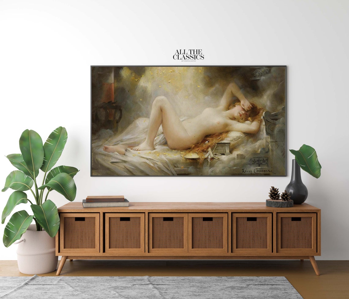 Danae Leon Comerre Classical Reclining Nude Mythology Wall Art - Image 2