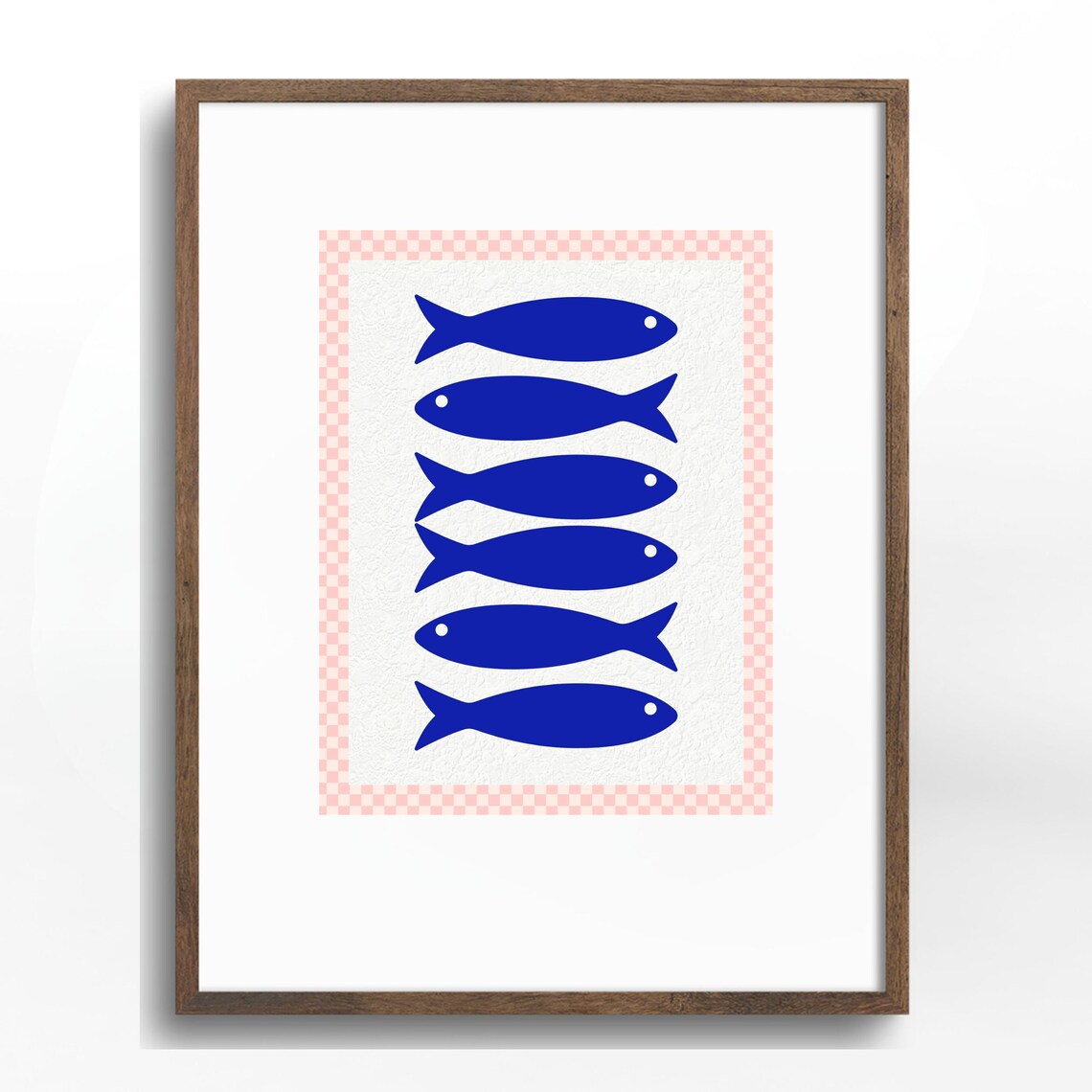 Retro Fish Illustration, Sardines Kitchen Art - Image 2