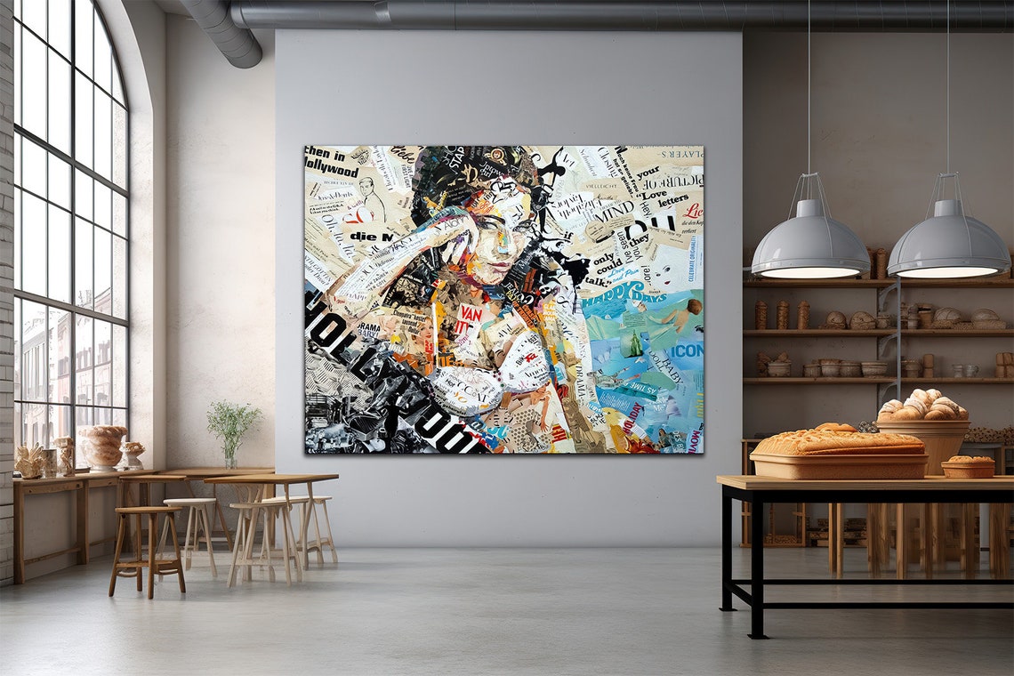 Mosaic Woman Print Print Painting Sexy Woman Wall Art Nude Woman Poster Silhouette Woman Art