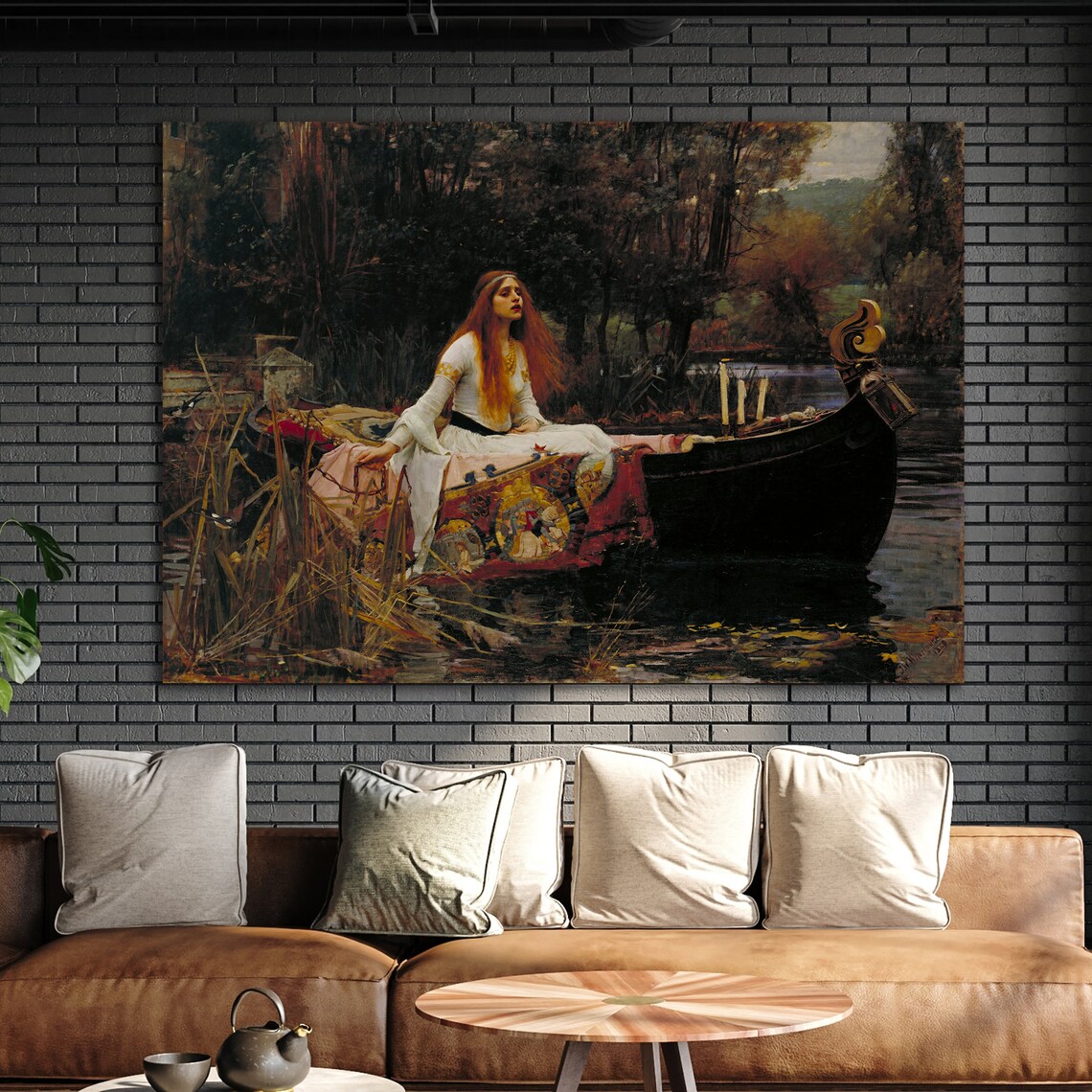 J W Waterhouse The Lady of Shalott Pre-Raphaelite Classic Art Reproduction Poster - Image 3