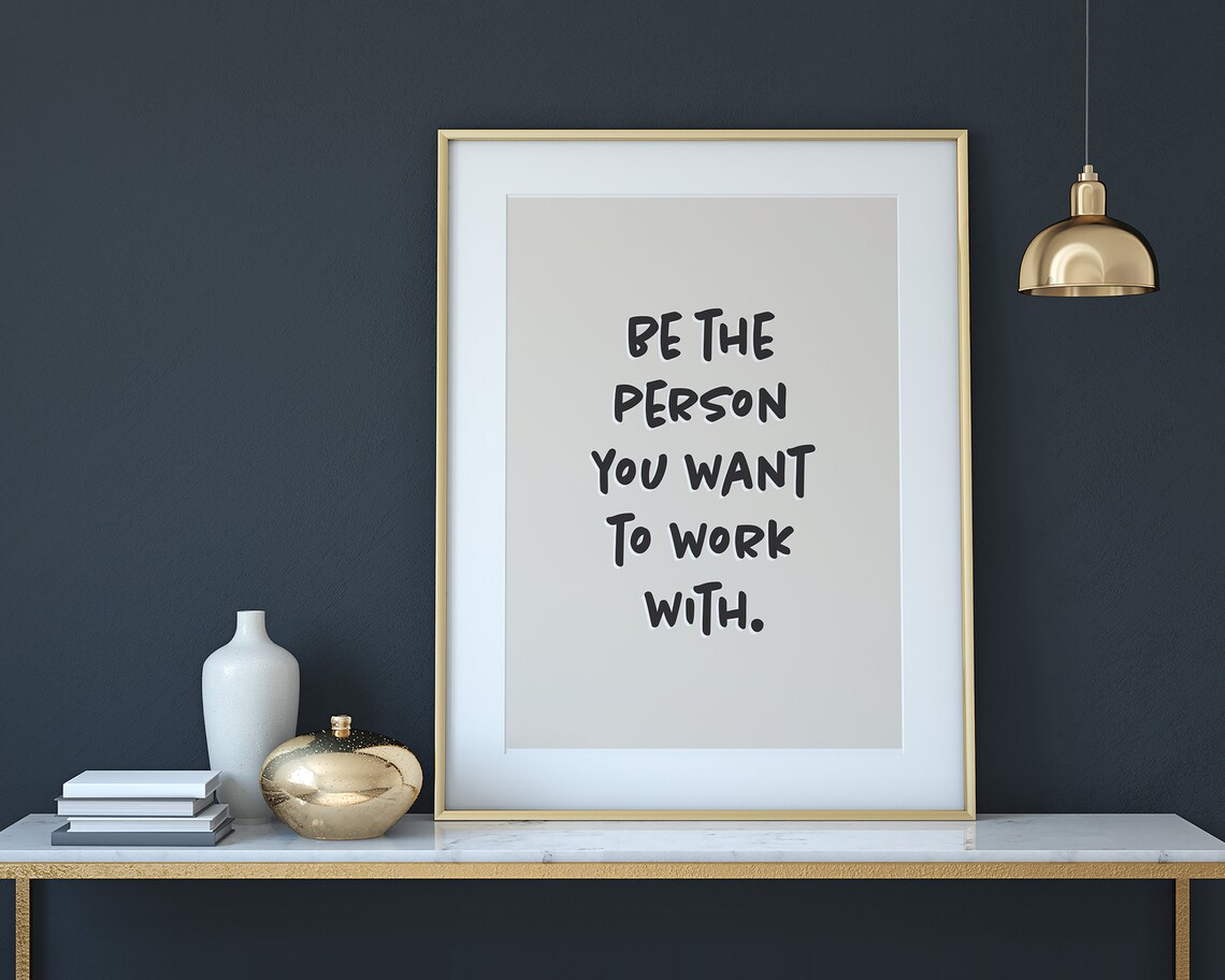 Retro Inspirational Quote Art Print, Workplace Decor - Image 2