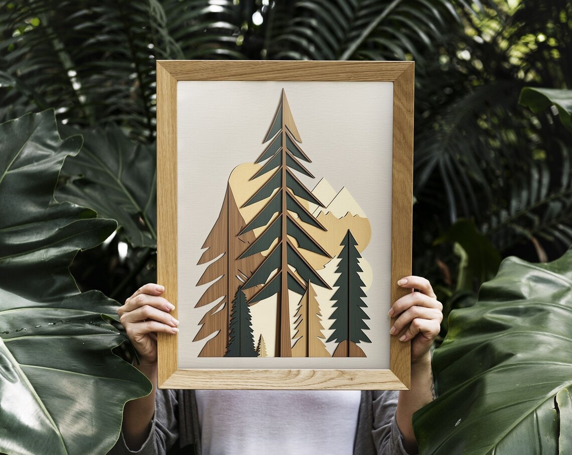 Mountain Nature Print, Vintage Cabin Decor - Image 5