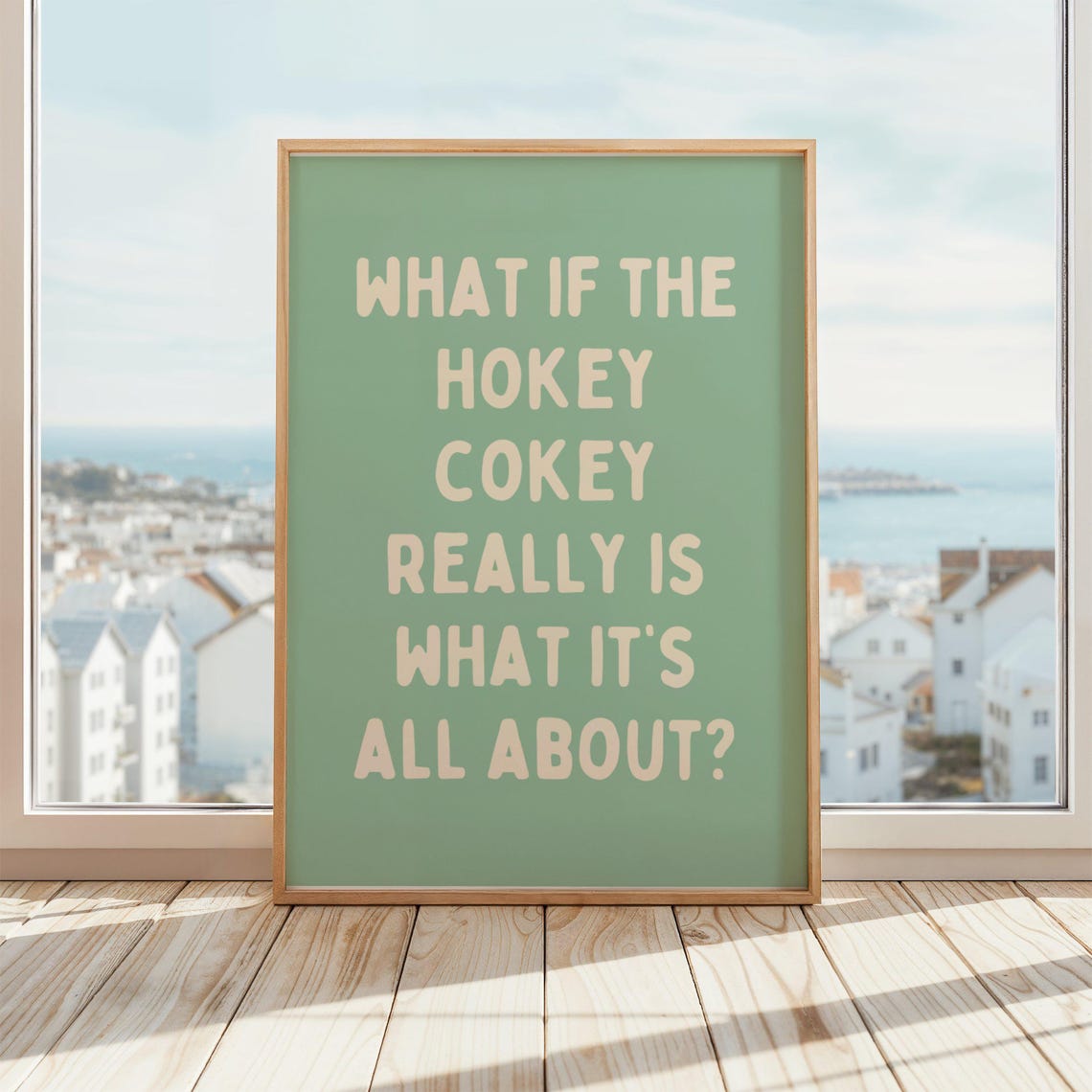 What If Hokey Cokey Is Its All About Retro Poster