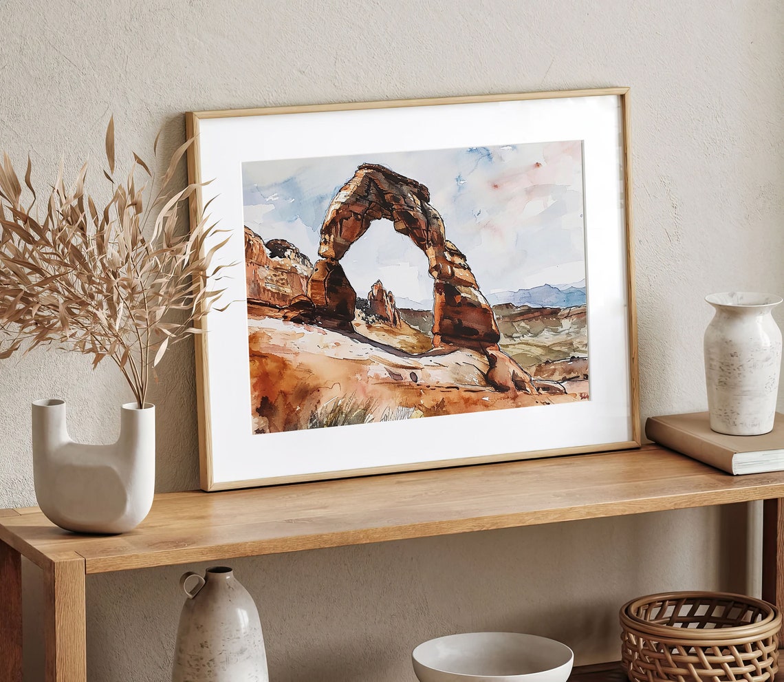 Delicate Arch Sandstone Formation Arches National Park Poster - Image 5