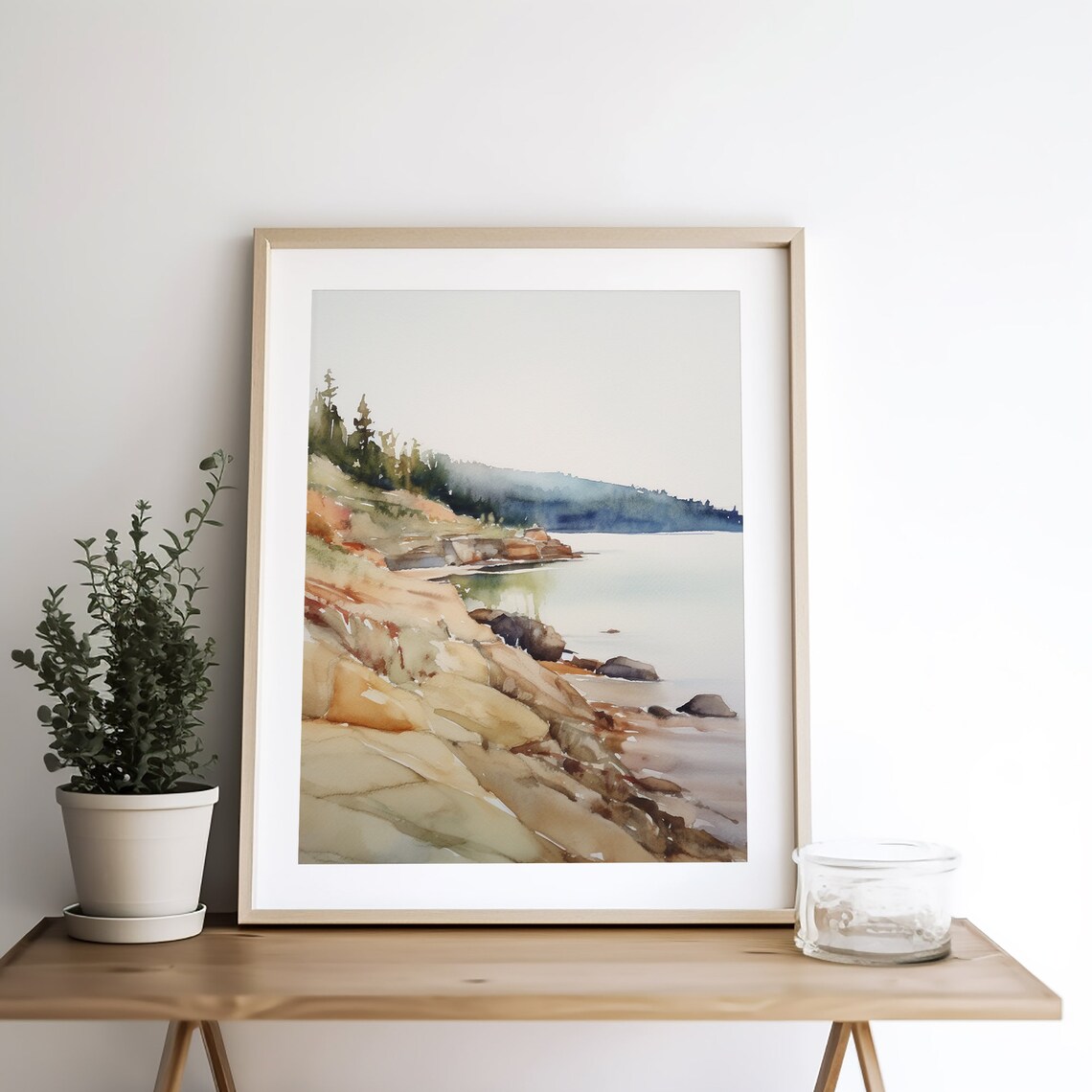 Lake Superior Watercolor Painting, Great Lakes Art Print - Image 4
