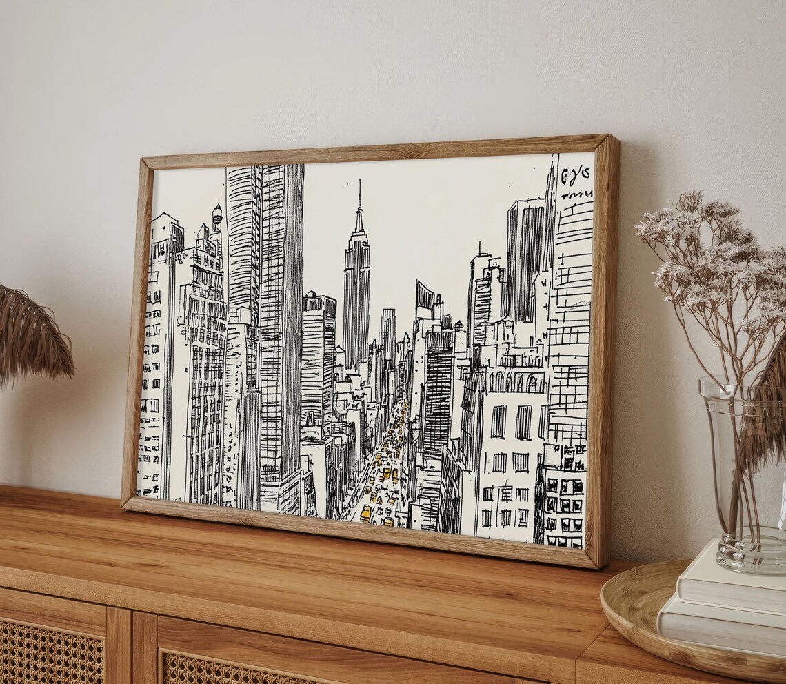 New York City Skyline Watercolor Art Print - Image 4