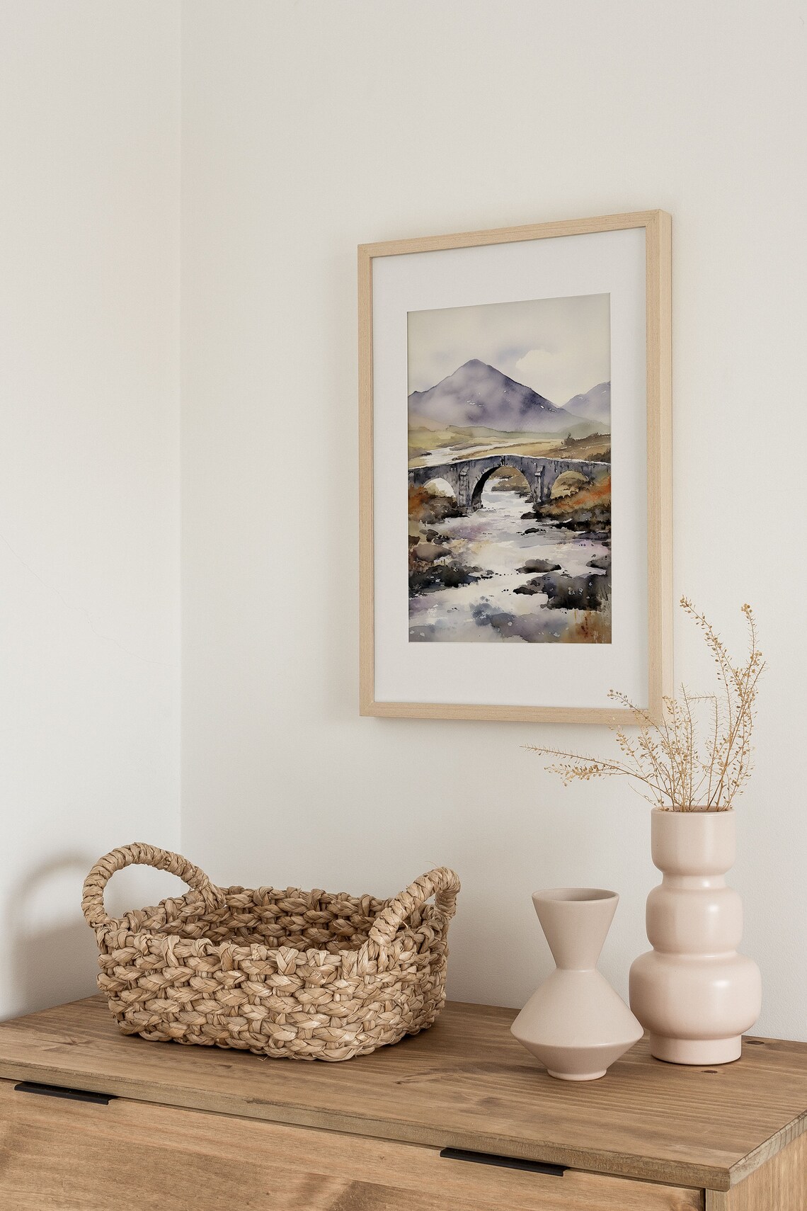 Sligachan Bridge Watercolor Art Print, Isle Of Skye - Image 4