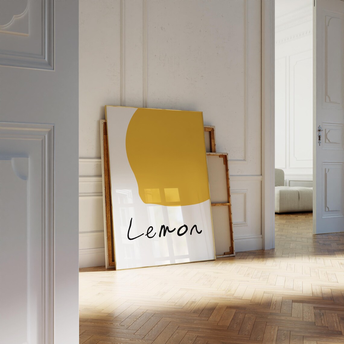 Lemon Art Print Lemon Poster Lemon Art Lemon Wall Art Kitchen Wall Decor Citrus Print Cute Lemon Print - Image 2