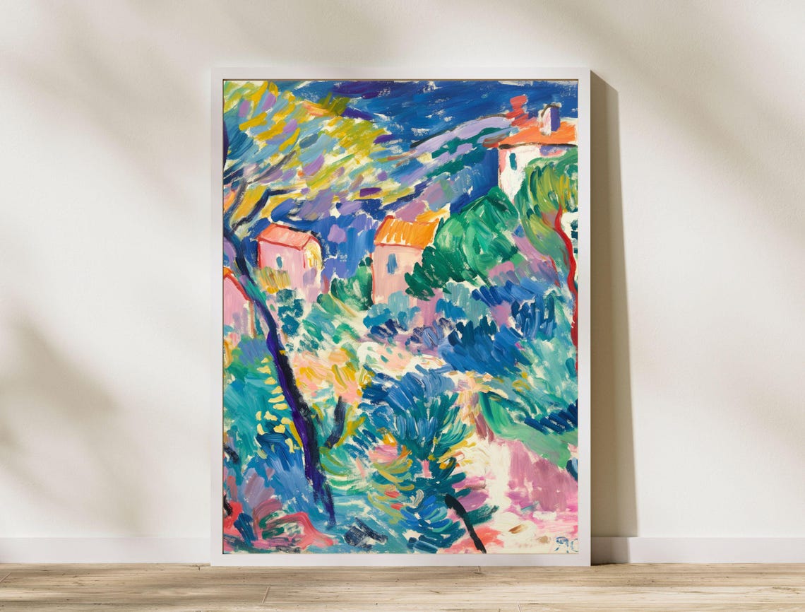 Henri Matisse Landscape At Collioure Fauvist Village Painting Poster - Image 2