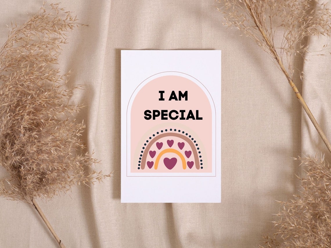 Positive Affirmation Cards for Kids Rainbow Encouragement Card Print - Image 7