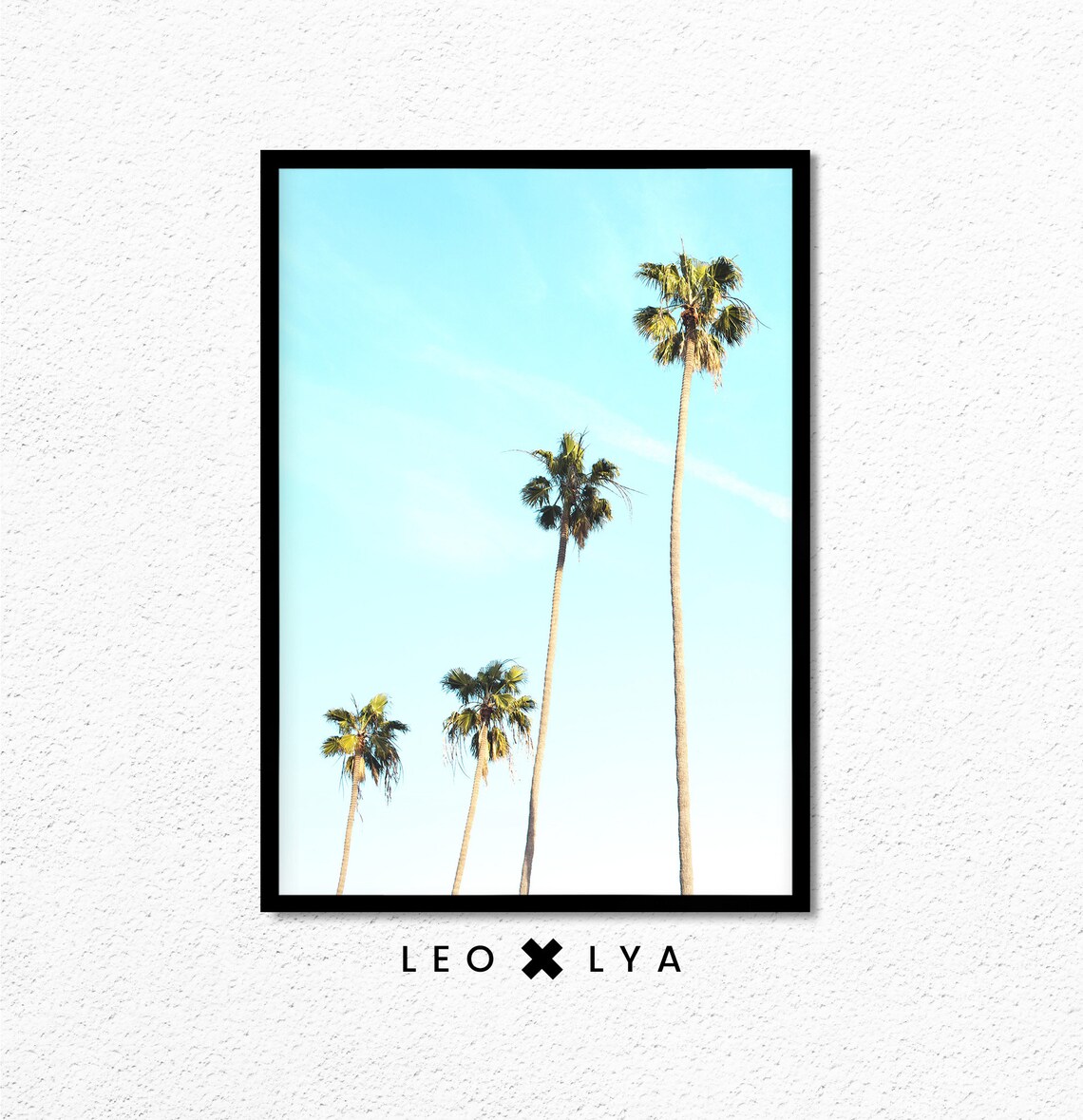 Vintage Camper Van Beach Palm Trees Retro Travel Poster for Summer Decor - Image 2