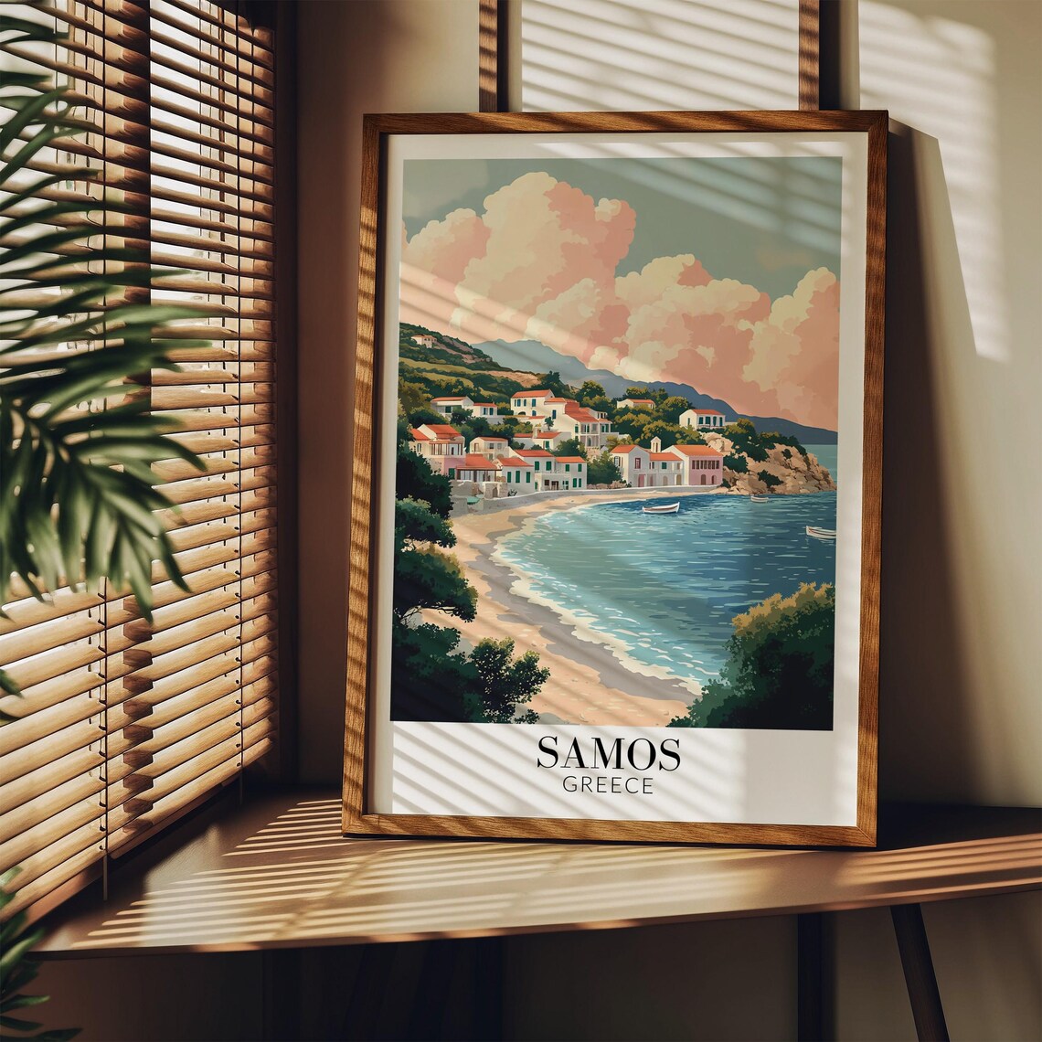 Samos Greece Travel Poster, Home Wall Decor for Art Lovers - Image 4