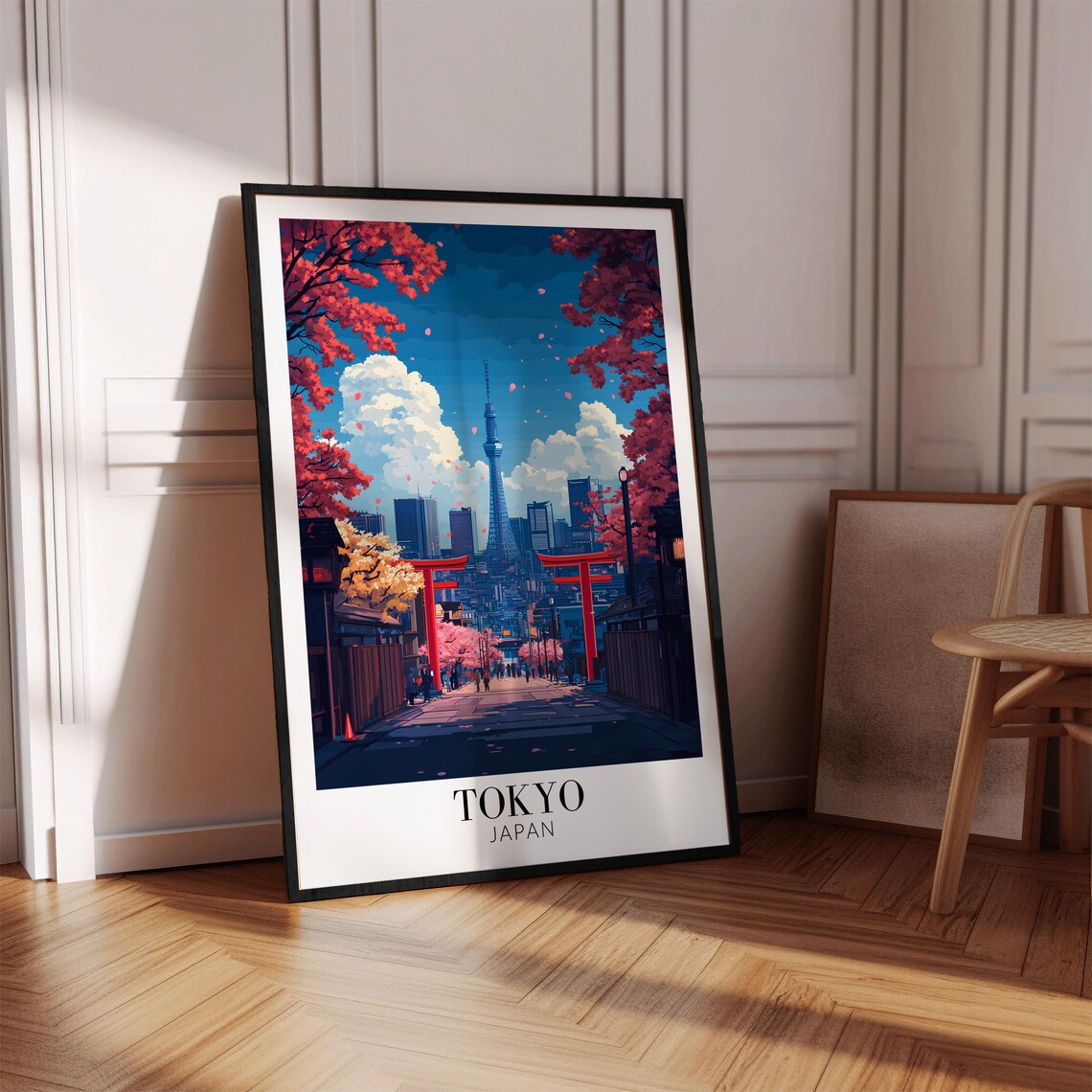 Tokyo Japan Travel Poster, Asian Wall Decor - Image 3