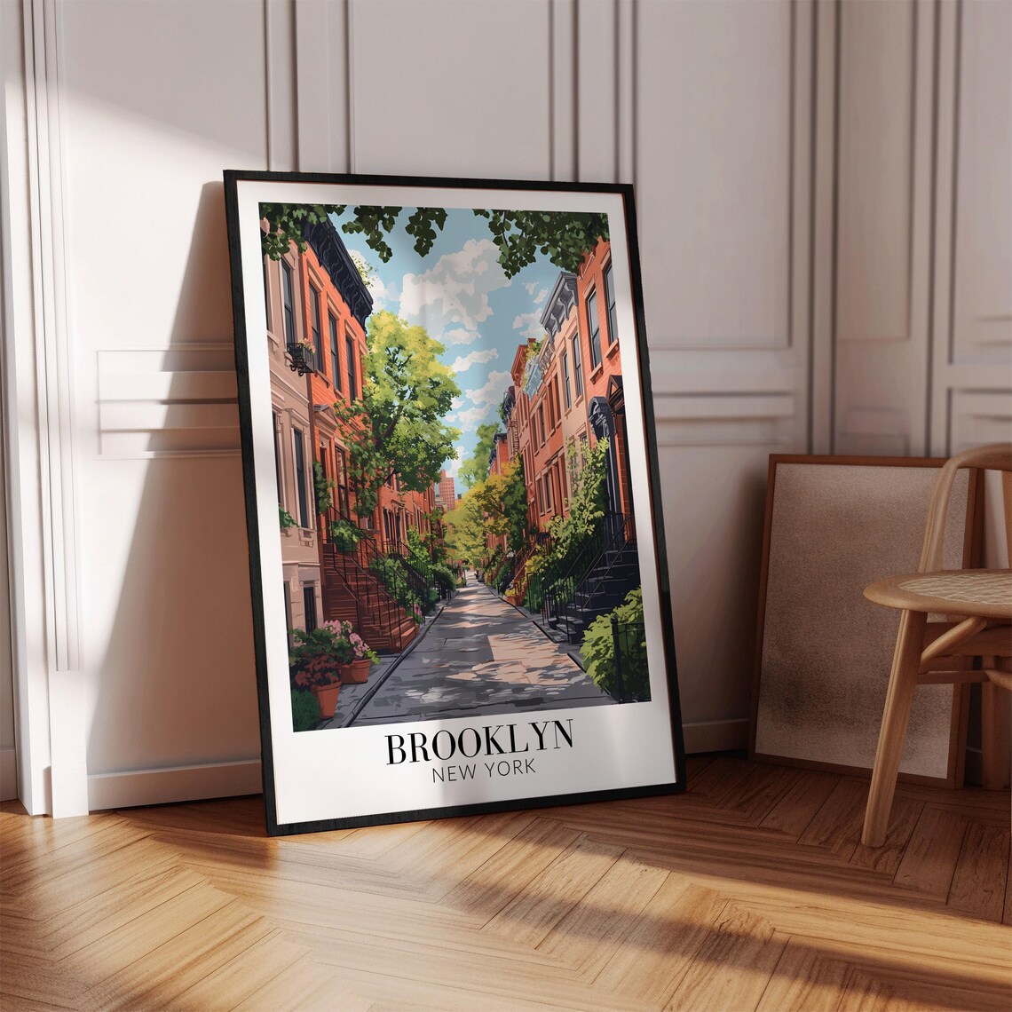 Brooklyn New York Travel Poster, Wall Hanging - Image 4