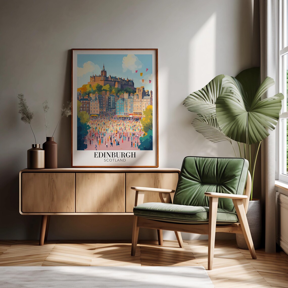 Edinburgh Scotland Travel Poster, Home Decoration - Image 2