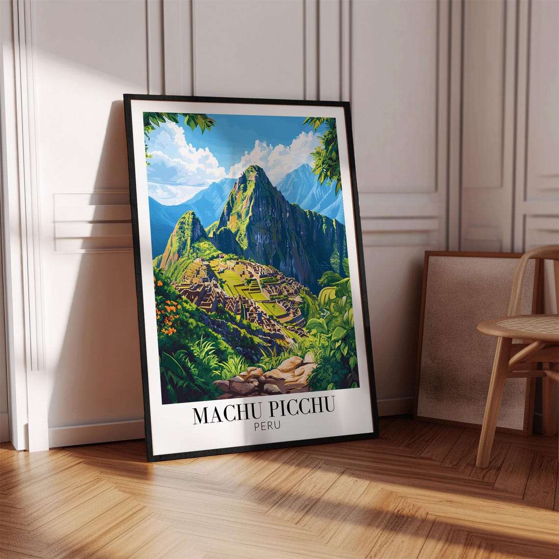 Machu Picchu Peru Ancient Citadel Beneath Green Andes Peaks Poster - Image 3