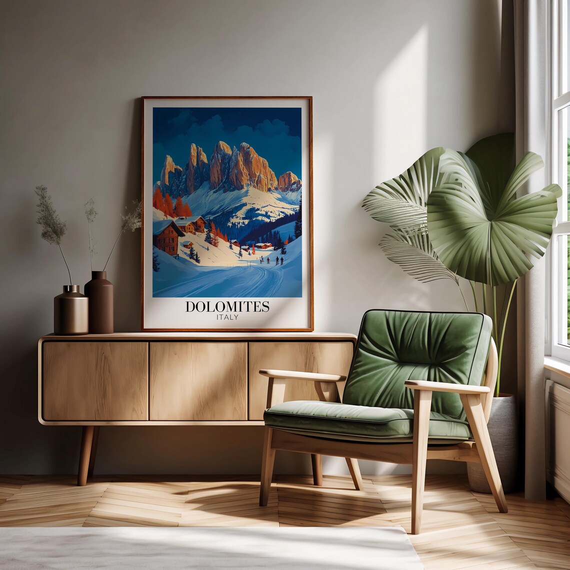 Dolomites Italy Travel Poster, Europe Wall Art - Image 3