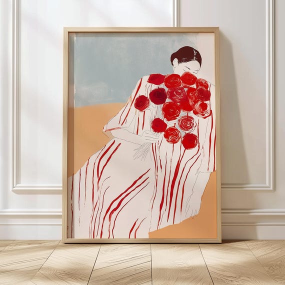Abstract People Print, Modern Kitchen Art
