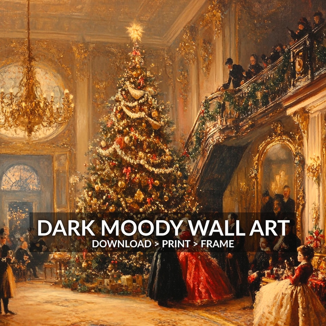 Victorian Christmas Tree Vintage Art Print - Image 6