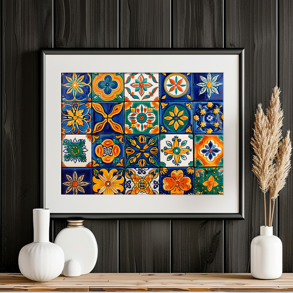 Mexican Talavera Wall Art, Traditional Mural Art - Image 2