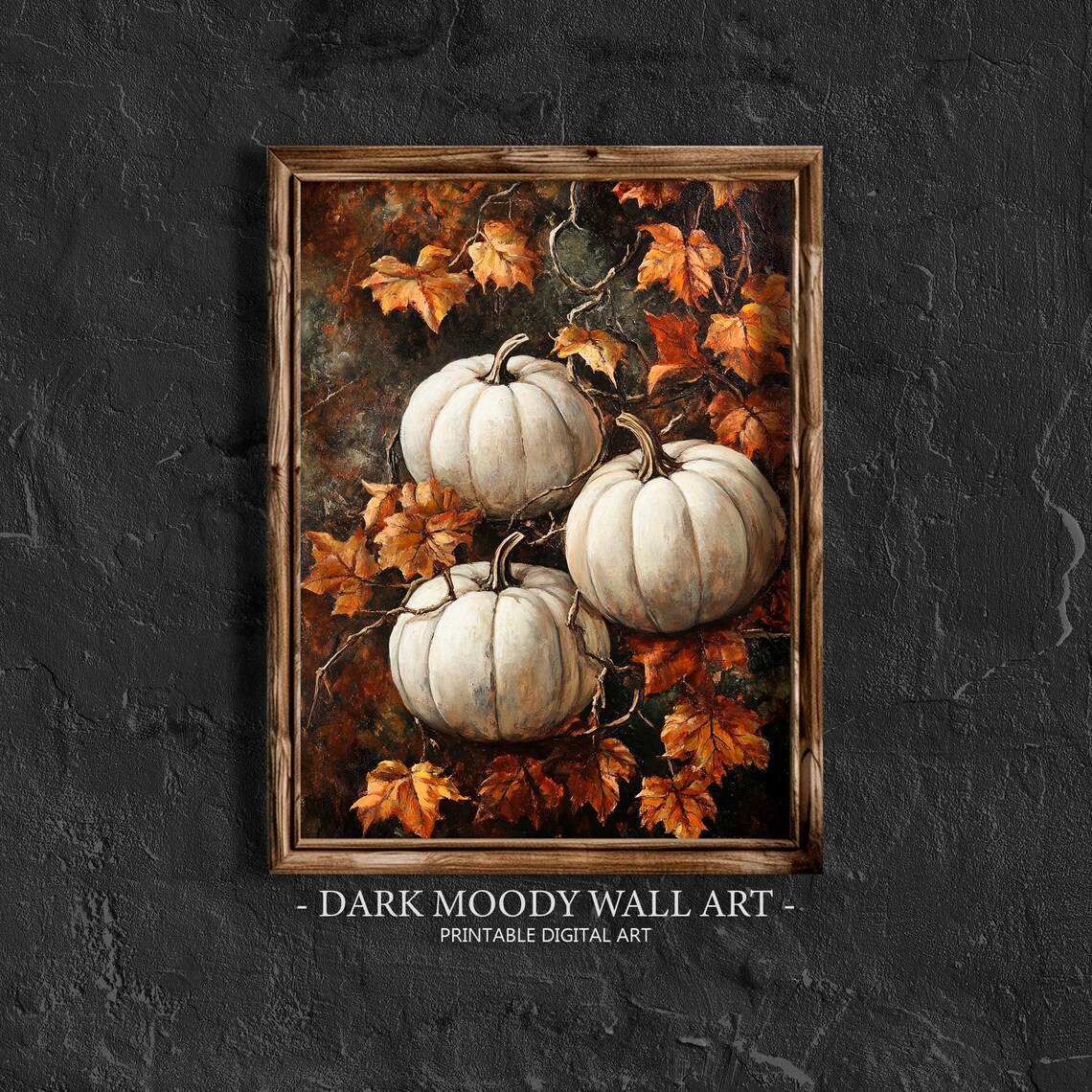 Pumpkin Painting Vintage Halloween Art Print