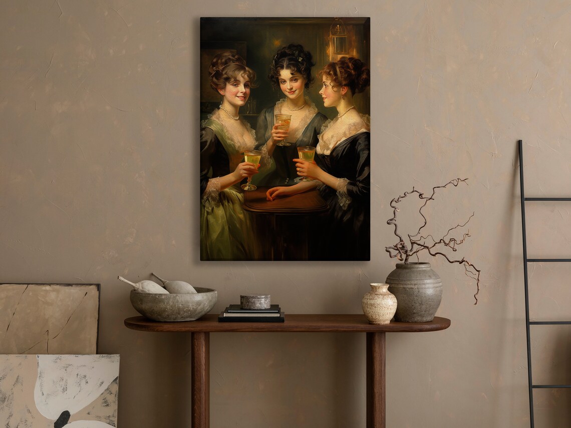 Victorian Women, Gothic Dark Academia Art Print - Image 3