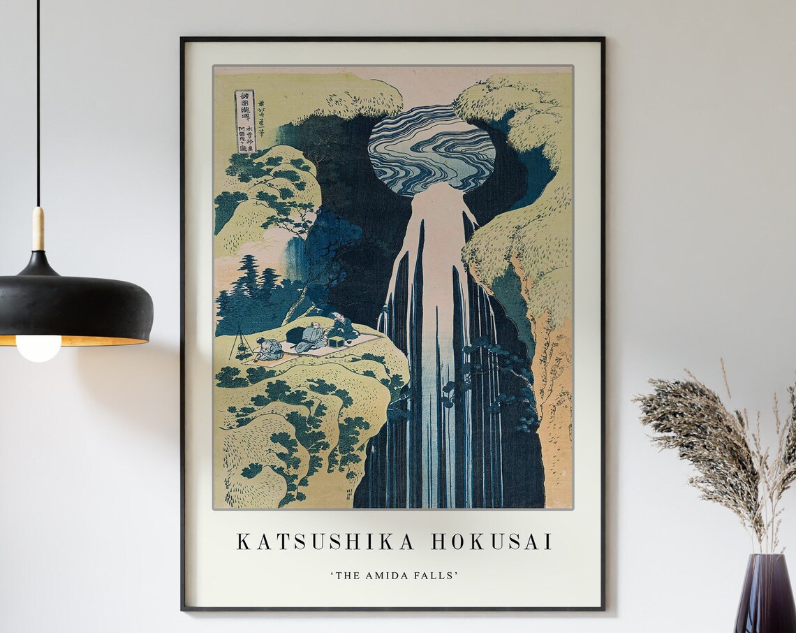 Hokusai The Amida Falls Japanese Wall Poster - Image 4
