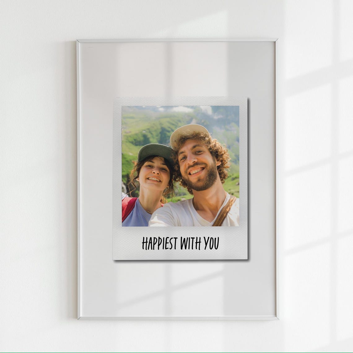 Happiest With You Custom Polaroid Photo Memory Collage Poster