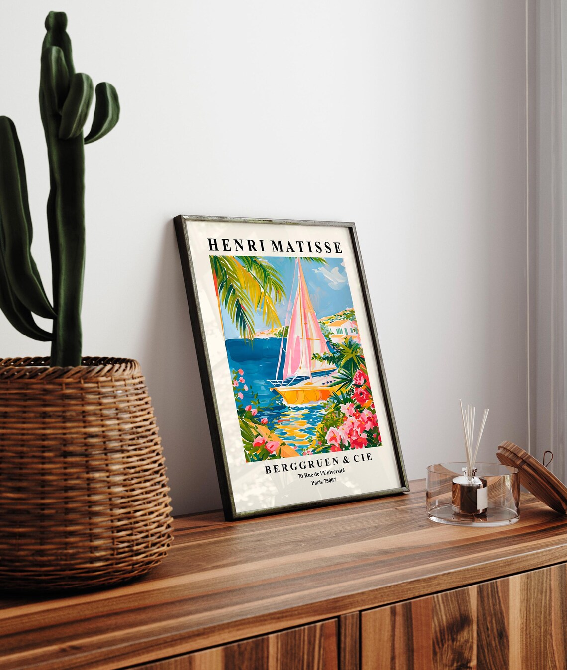 Sailing Boat Spanish Beachy Decor Art Print - Image 3