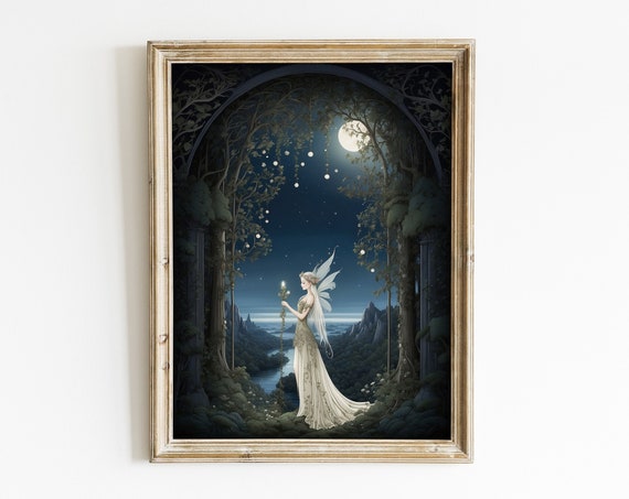 Fairy Princess Poster For Nursery Or Childrens Room