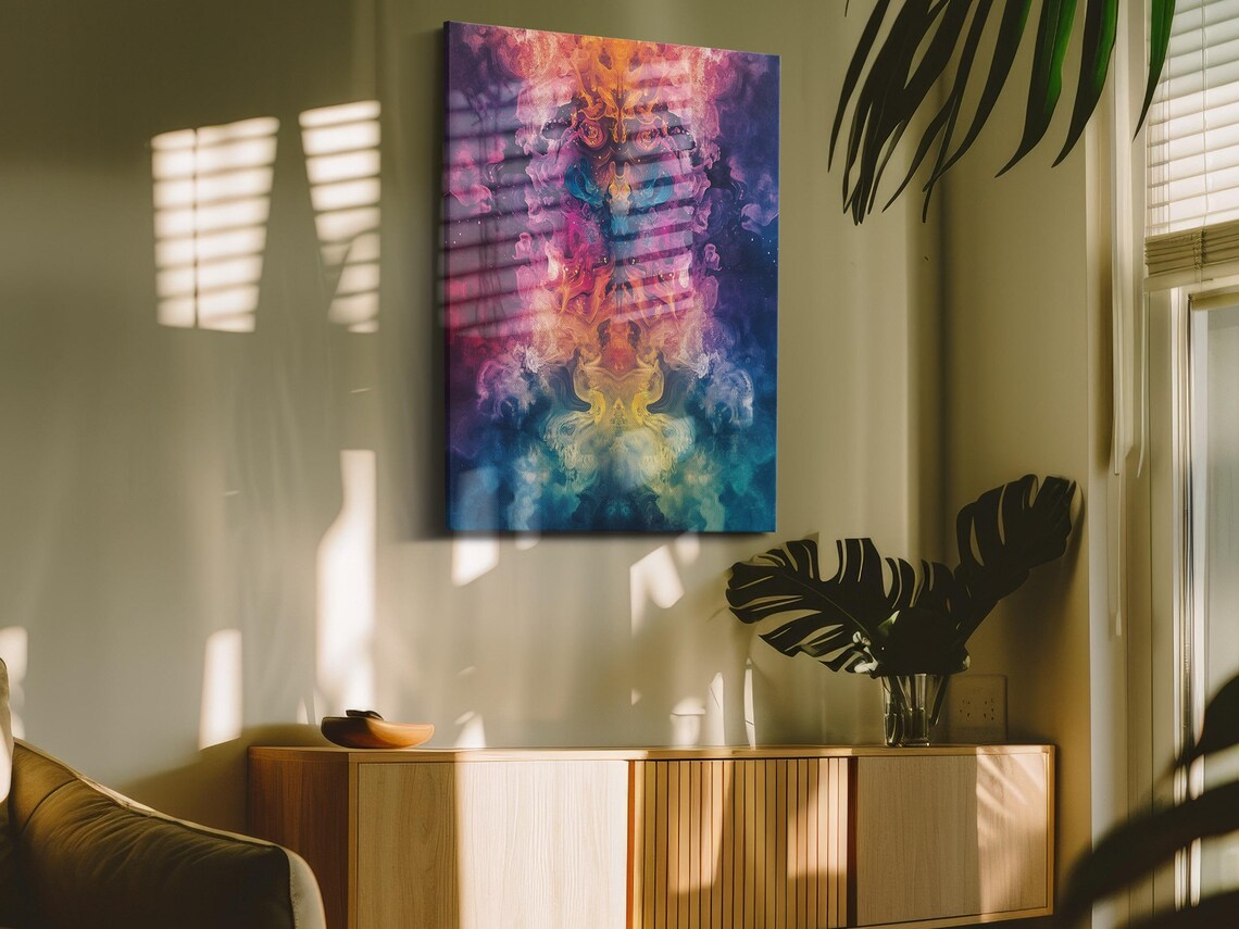 Radiant Spectrum Burst, Abstract Modern Poster - Image 4