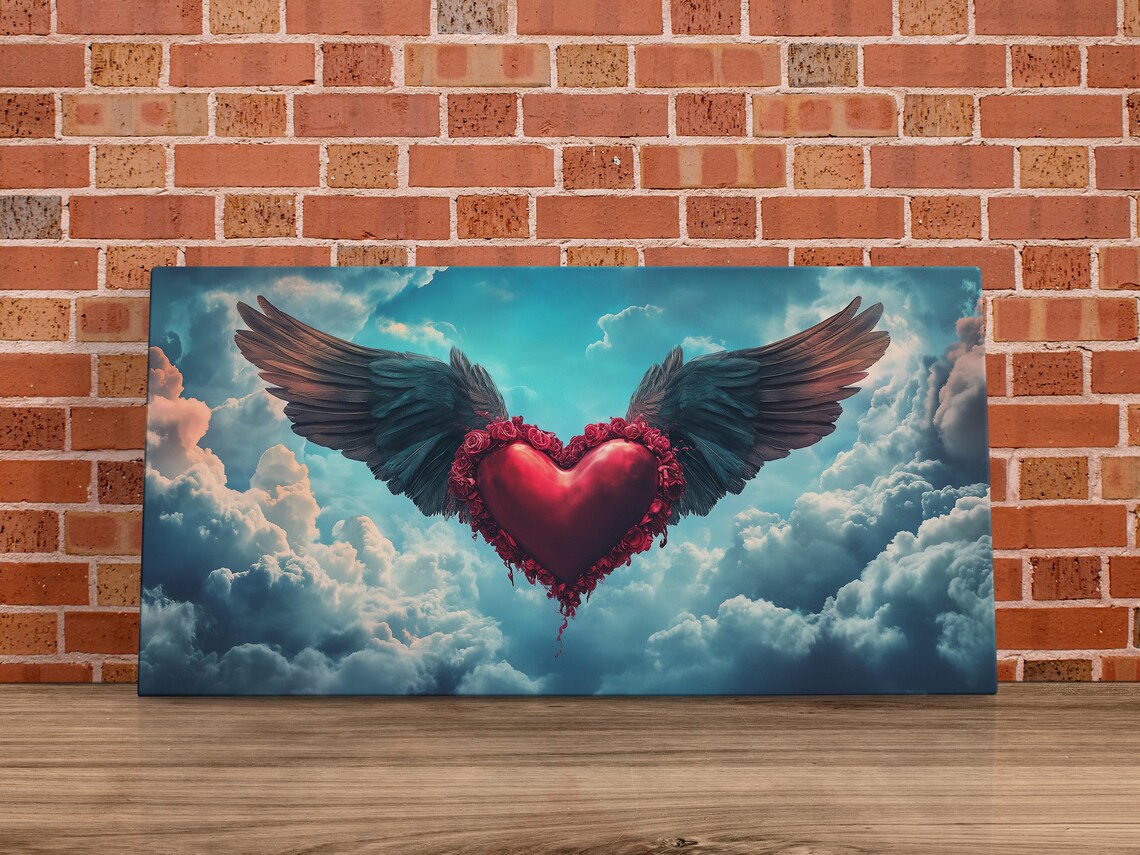 Heart Winged Dreams, Valentines Day Decor - Image 4