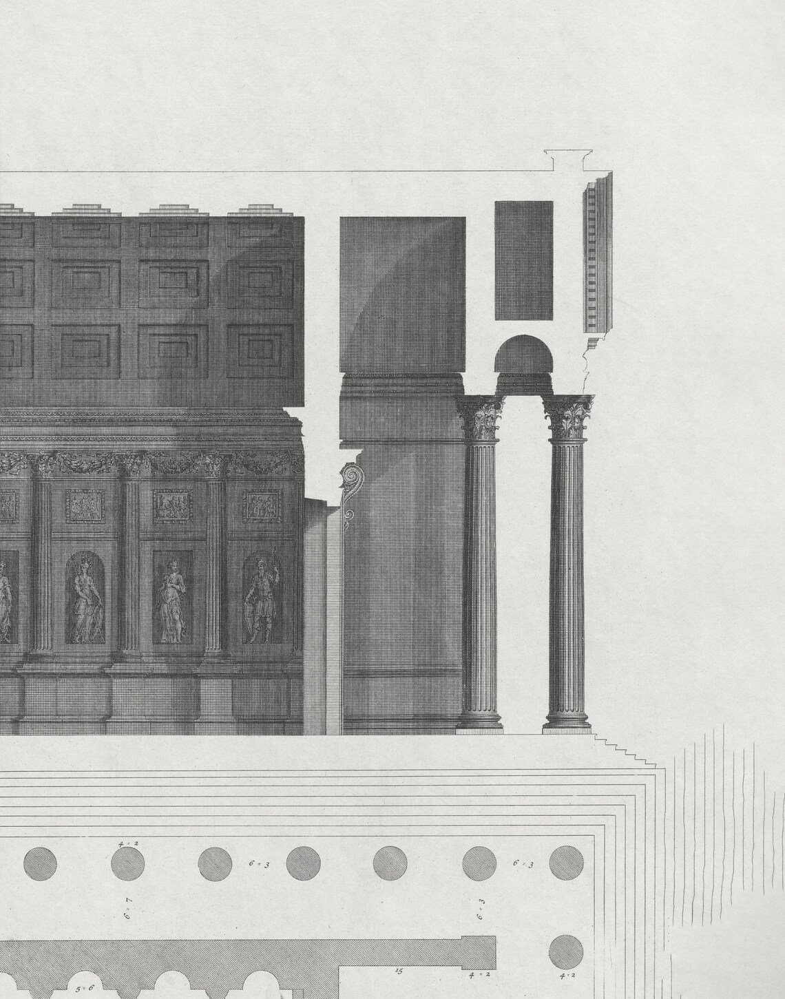 Minimalist Architecture Drawing, Vintage Line Art Print - Image 3