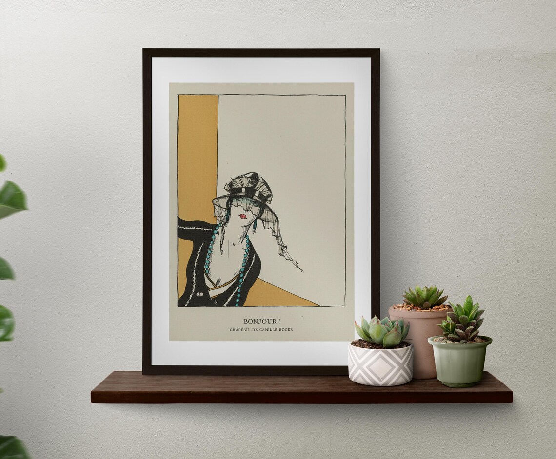 Deco Fashion Print, Art Nouveau Goddess Poster - Image 3