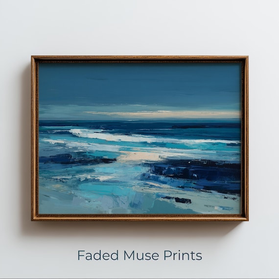 Abstract Ocean Seascape, Wall Art Print