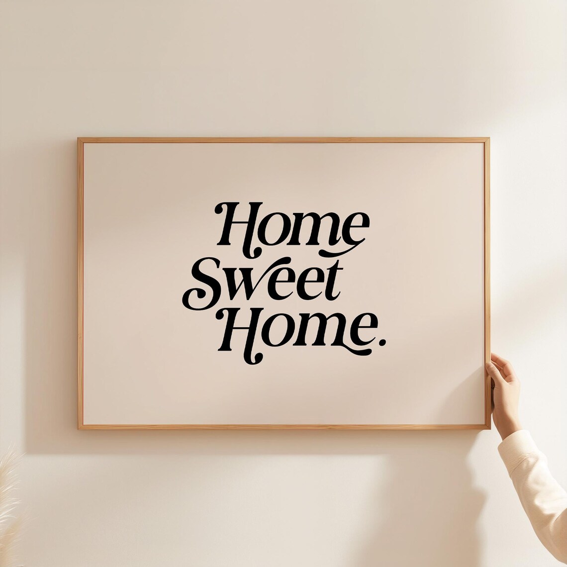 Home Sweet Print, Retro Welcome Sign Poster