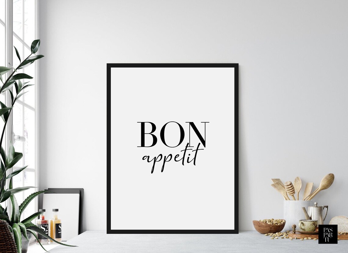 Bon Appetit Sign, Farmhouse Kitchen Decor - Image 5