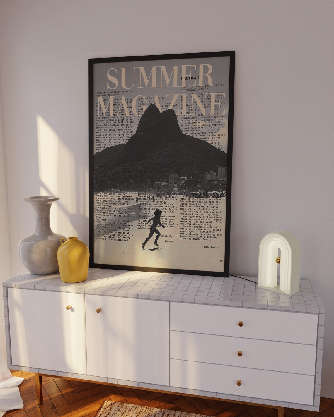 Vogue Magazine Beach Poster, Psychedelic Summer Art - Image 2