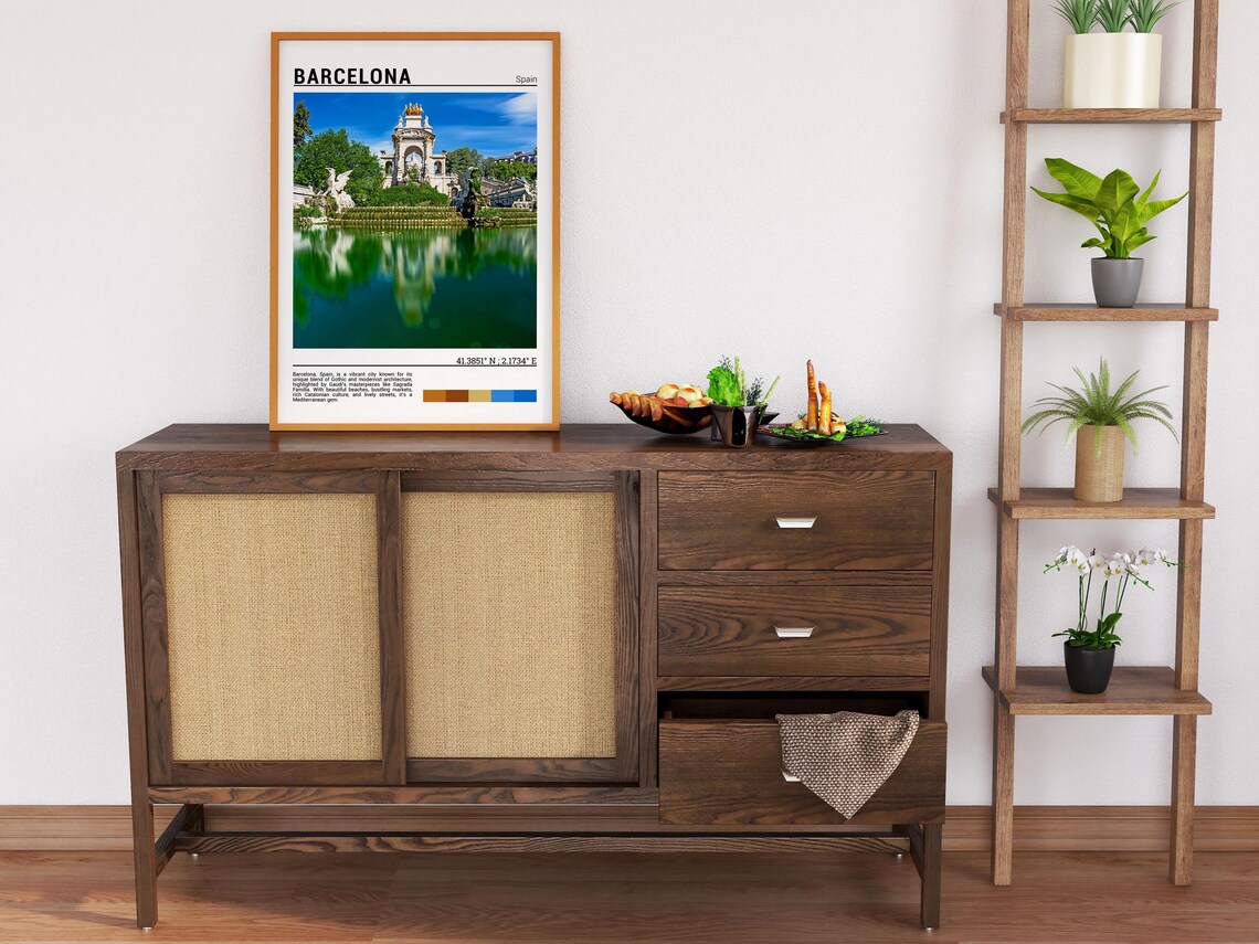 Barcelona Travel Poster, Europe Wall Art Print - Image 6