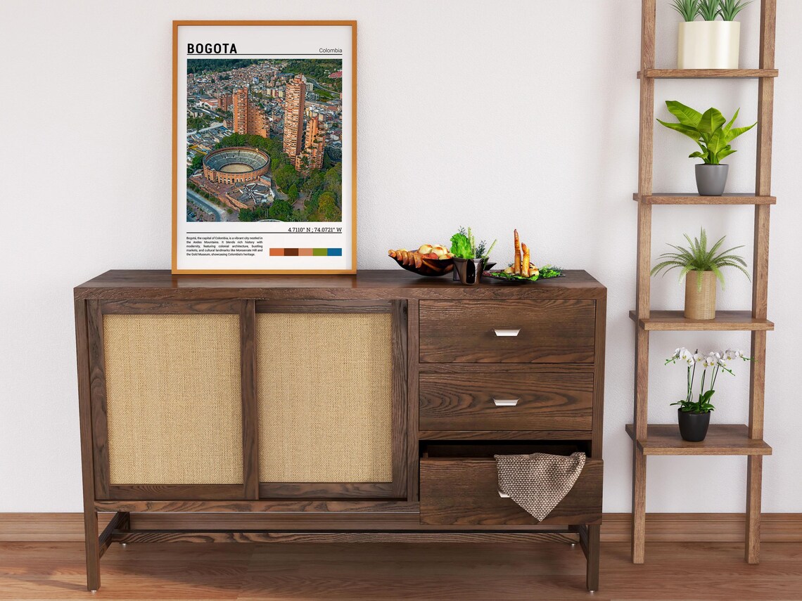 Bogota Colombia Aerial Cityscape Bullring View Andes Capital Poster - Image 6