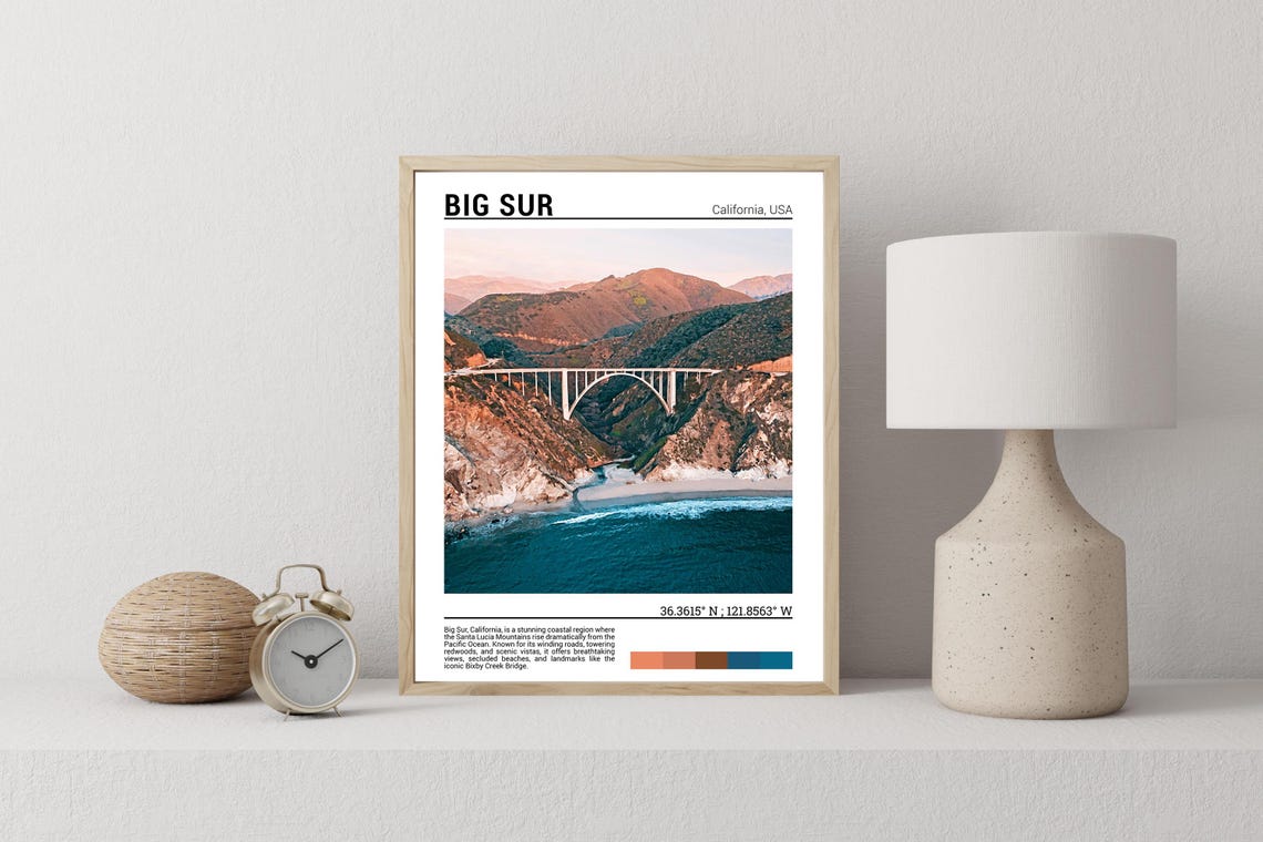 Big Sur Photo Big Sur Wall Art Big Sur Photography Big Sur Print Big Sur Poster Big Sur Print Big Sur Art Californiausa - Image 2