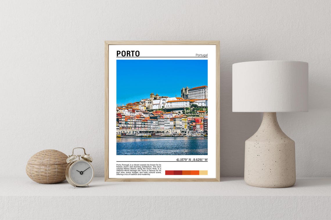 Porto Poster Porto Wall Art Porto Print Porto Atrwork Porto Art Print Porto Photo Porto Poster Print Portoportugal - Image 2