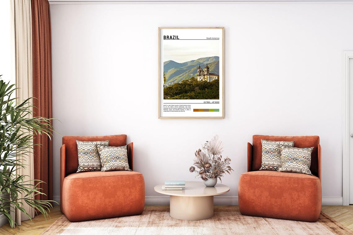 Brazil Print Brazil Poster Brazil Wall Art Brazil Travel Brazil Artwork Brazil Art Brazil Photo - Image 7