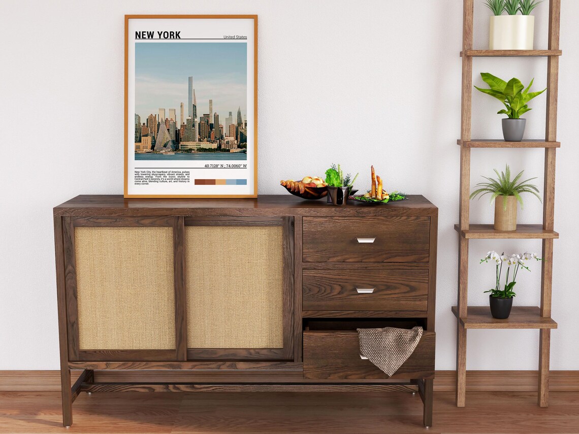 New York City Manhattan Skyline Daytime Photography Travel Poster - Image 6