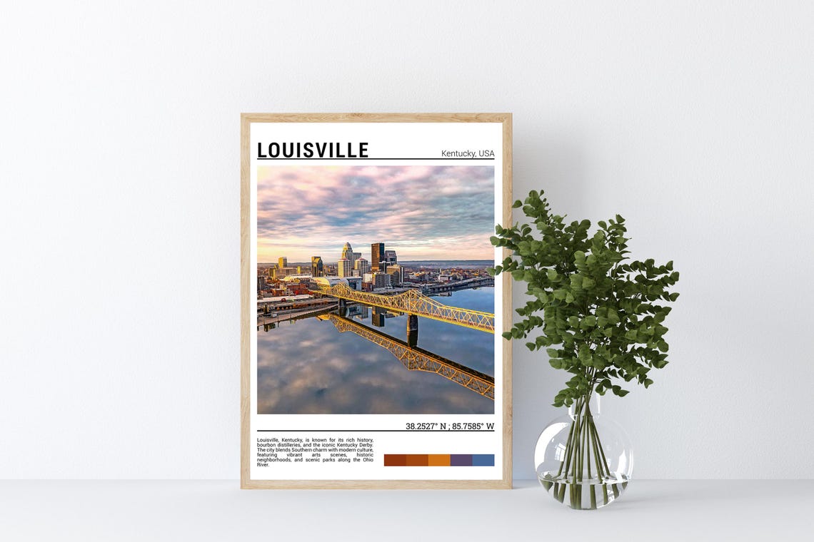 Louisville Print Louisville Poster Louisville Wall Art Louisville Travel Louisville Art Print Louisville Photo Kentucky Artwork - Image 4