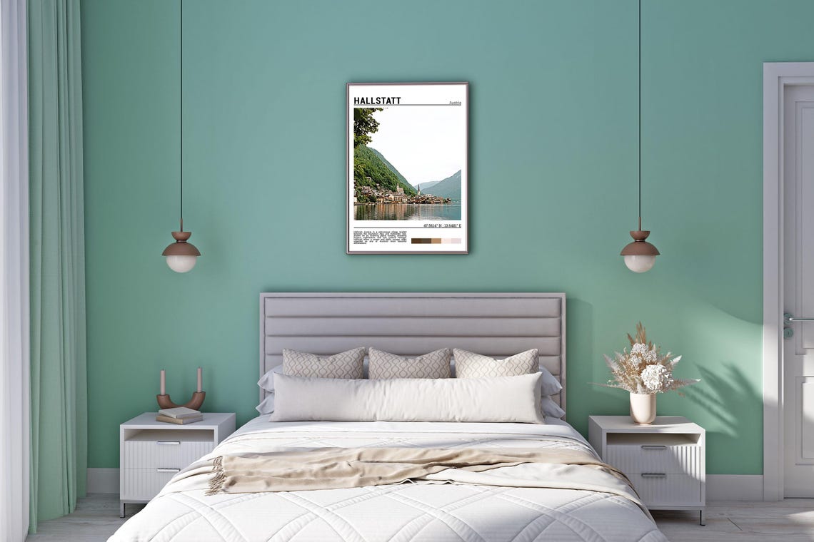 Hallstatt Austria Idyllic Lakeside Village Alpine View Poster - Image 5