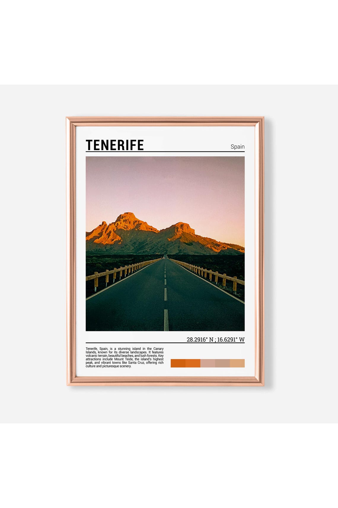 Tenerife Wall Art Tenerife Poster Print Tenerife Photography Tenerife Photo Tenerife Gift Tenerife Poster Tenerife Spain