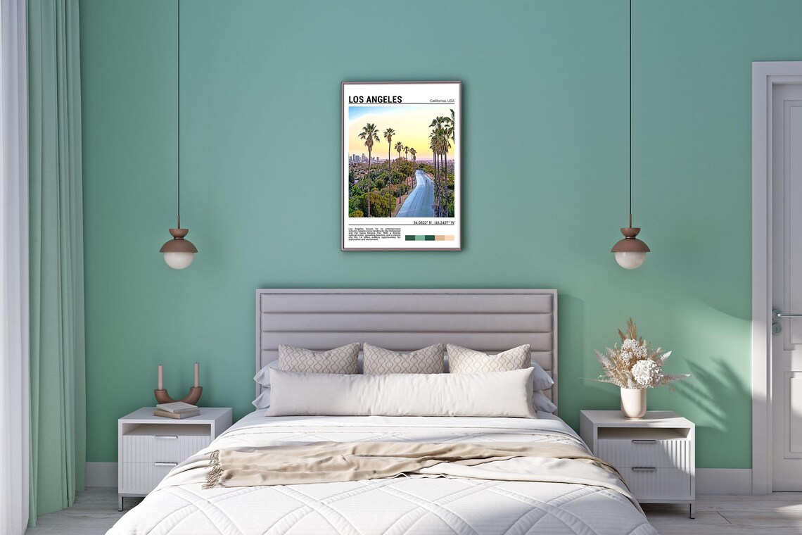 Los Angeles Travel Print, California Wall Art - Image 5