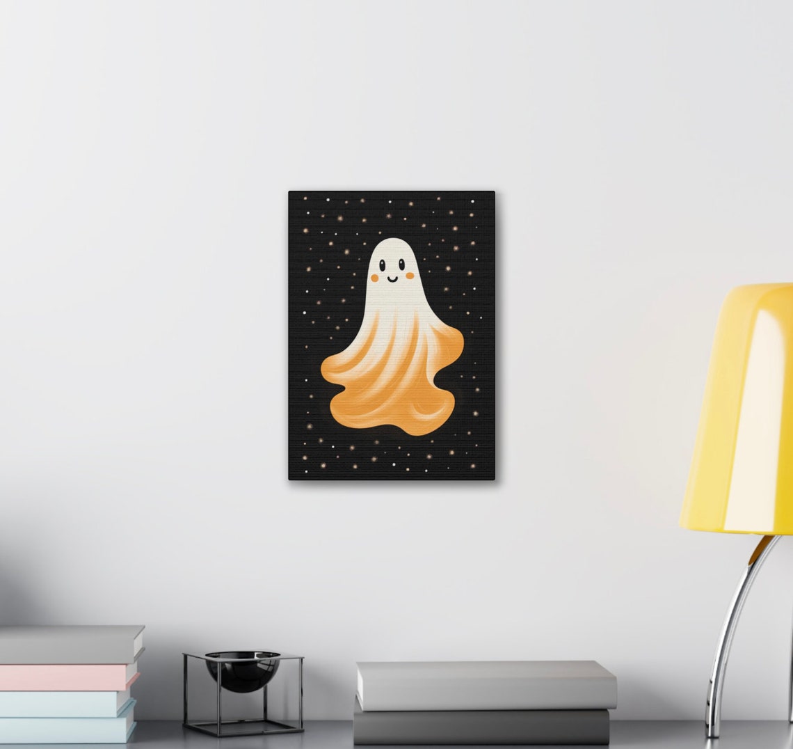 Cute Ghost Print Halloween Decor Cottagecore Spooky Halloween Wall Art - Image 5